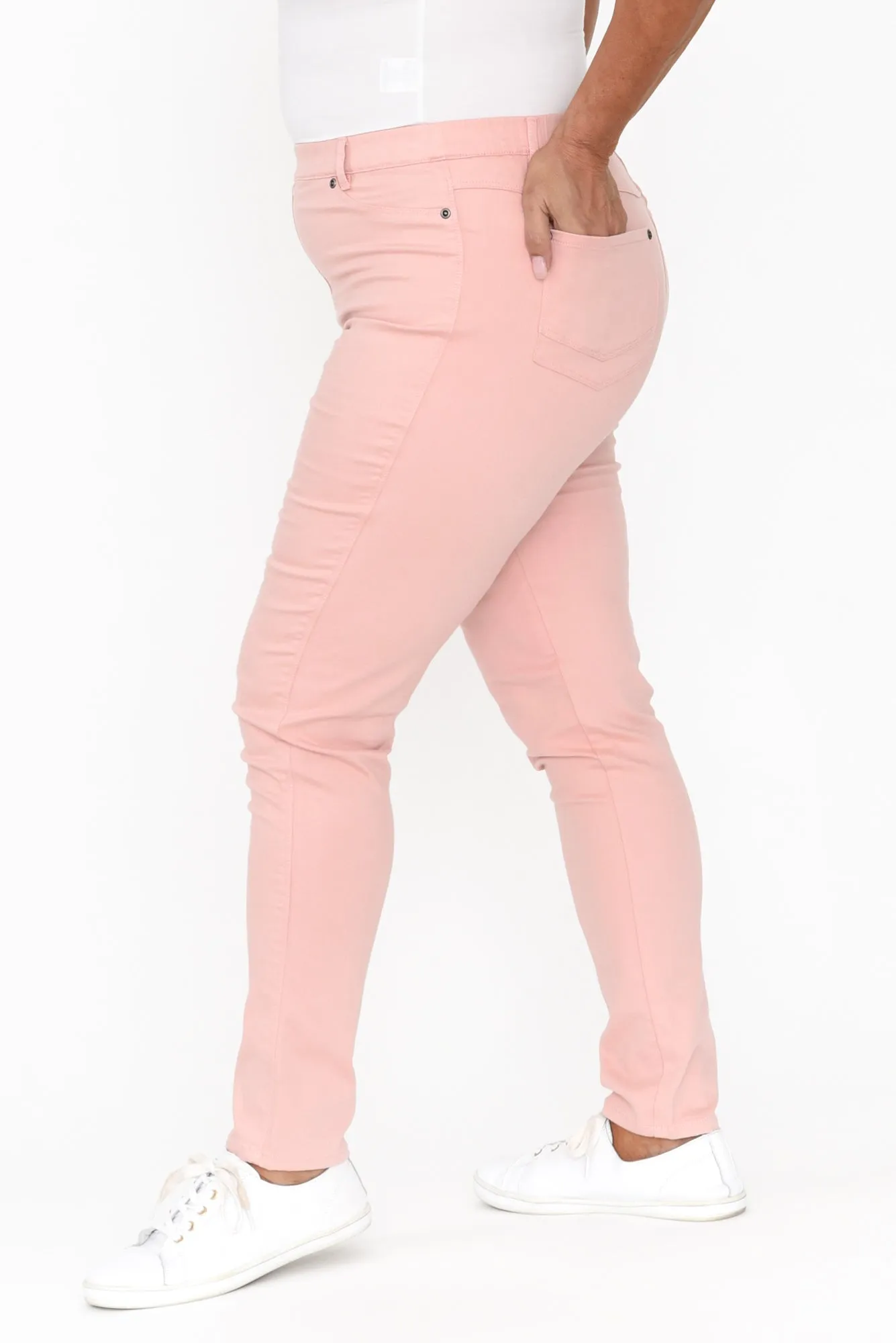 Reed Pink Stretch Cotton Pants